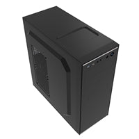 CiT Jet Stream ATX Mid Tower Case 500W PSU Black Silver Metal CiT Jet Stream ATX Mid Tower Case 500W PSU Black Silver Metal